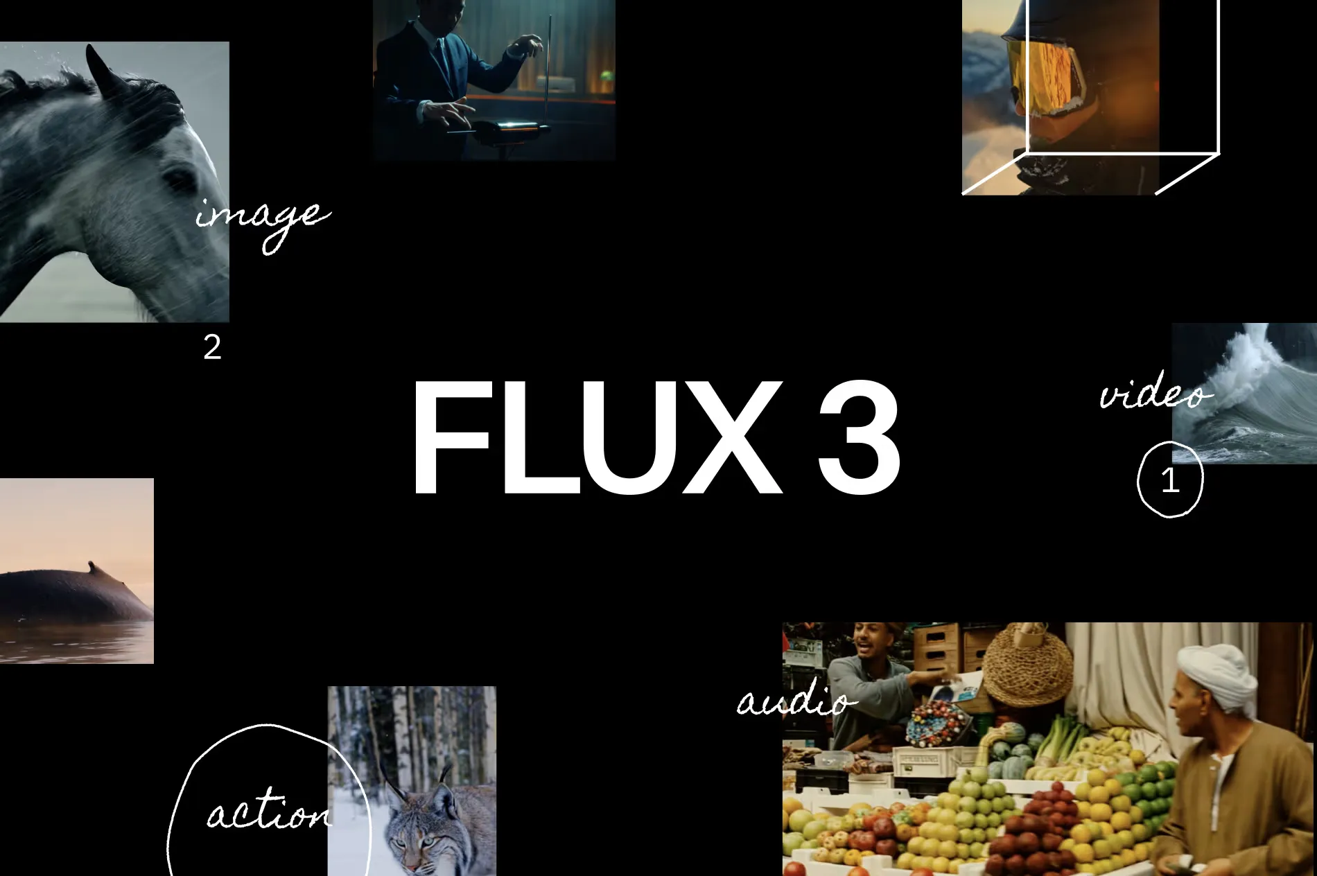Flux 3 Video official website homepage showing the product interface and primary workflow